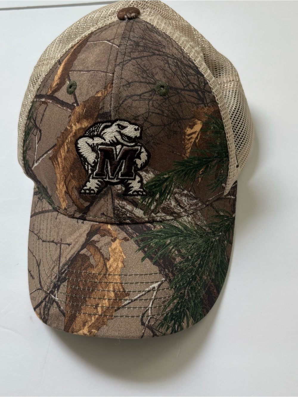 Top of the World Realtree Camo UNIVERSITY OF MARYLAND hat